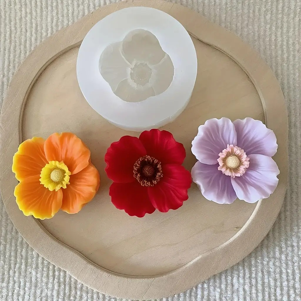 Candle Making Jug - Blumen-Silikonform für Kerzen, kann zum Herstellen