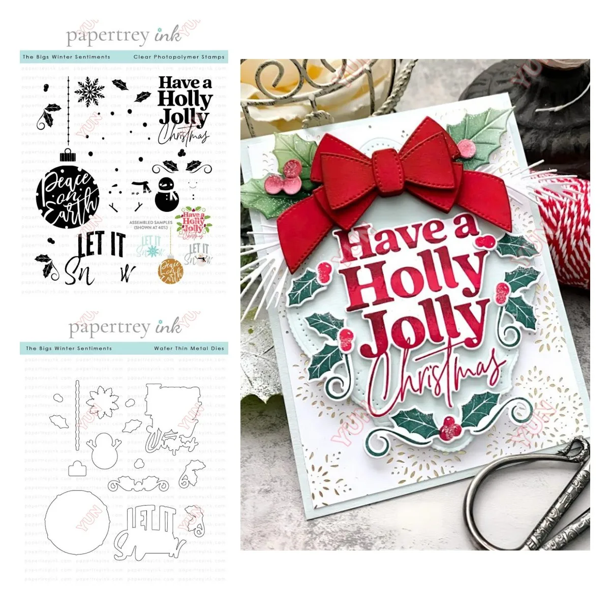 Candle Making Guide - The Bigs Winter Sentiments Stempel Weihnachtsschmuck
