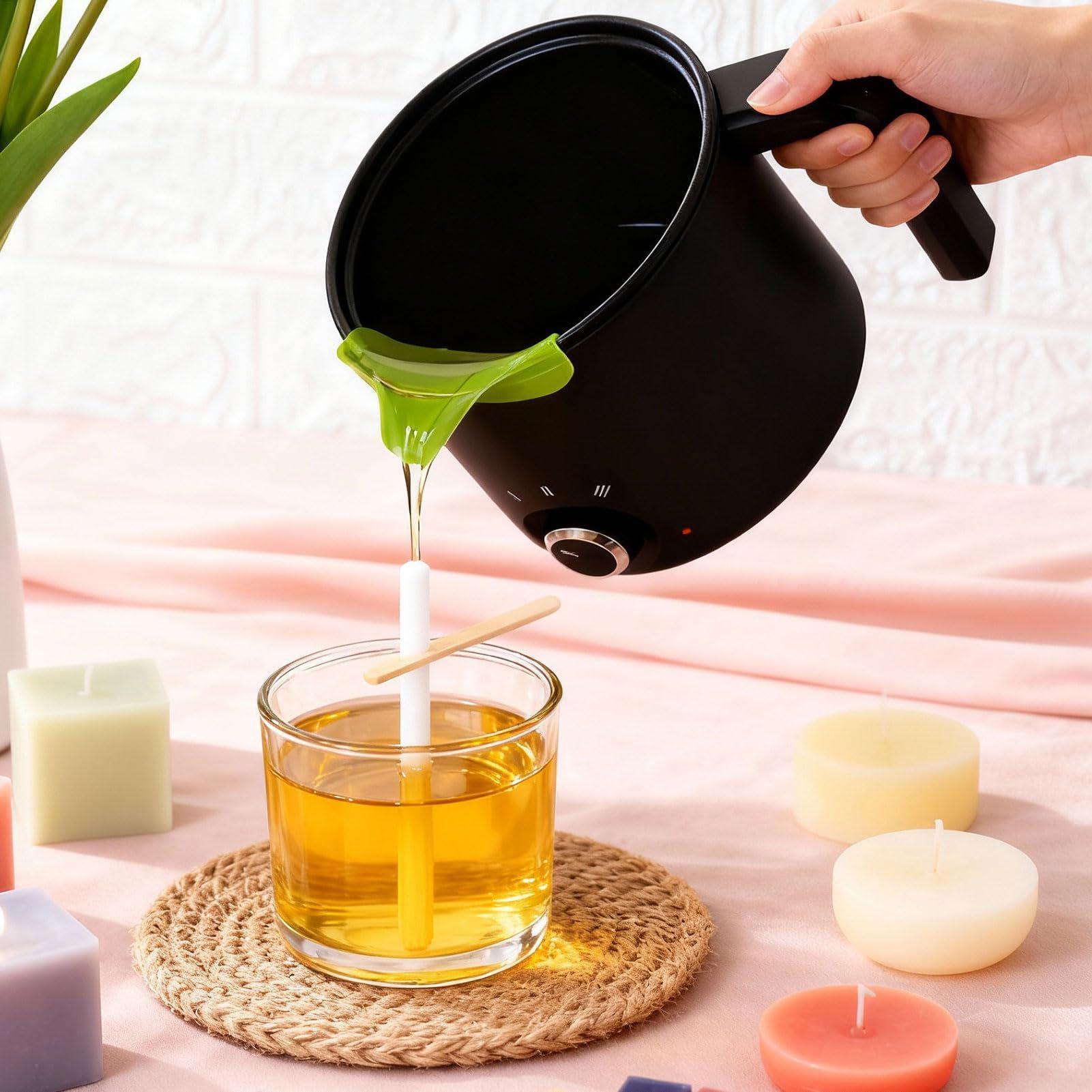 Candle Making Jug - EU 1,5L Wachsschmelztopf Kerzenwachs-Schmelzgerät 3-Stufen-Temperatureinstellung Elektrischer