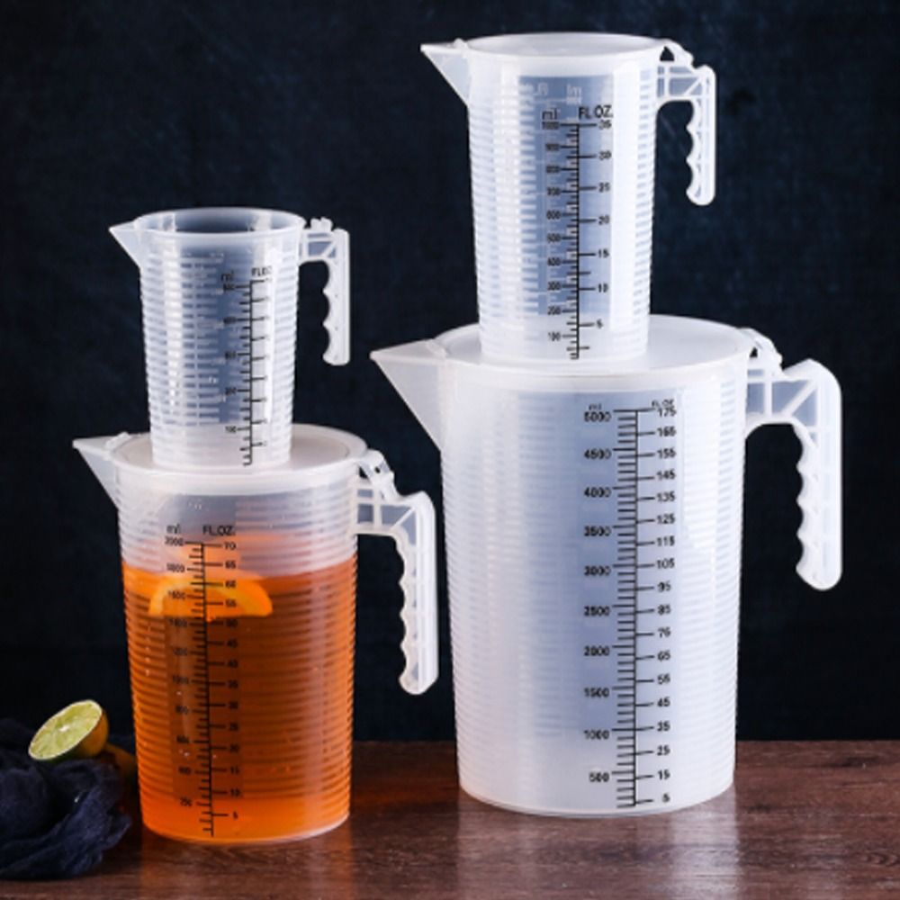 Candle Making Jug - 250/500/1000ml Kunststoff-Messbecher Krüge Flüssigkeits behälter klarer