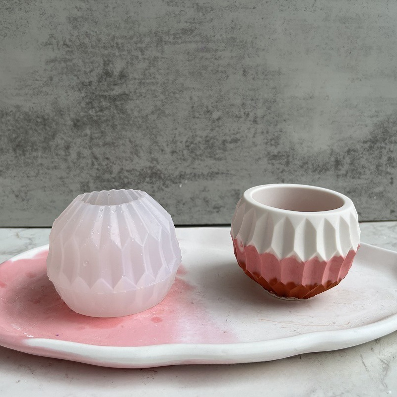 Candle Making Jug - Kleine runde Fleisch Pflanzer Silikonform Topf