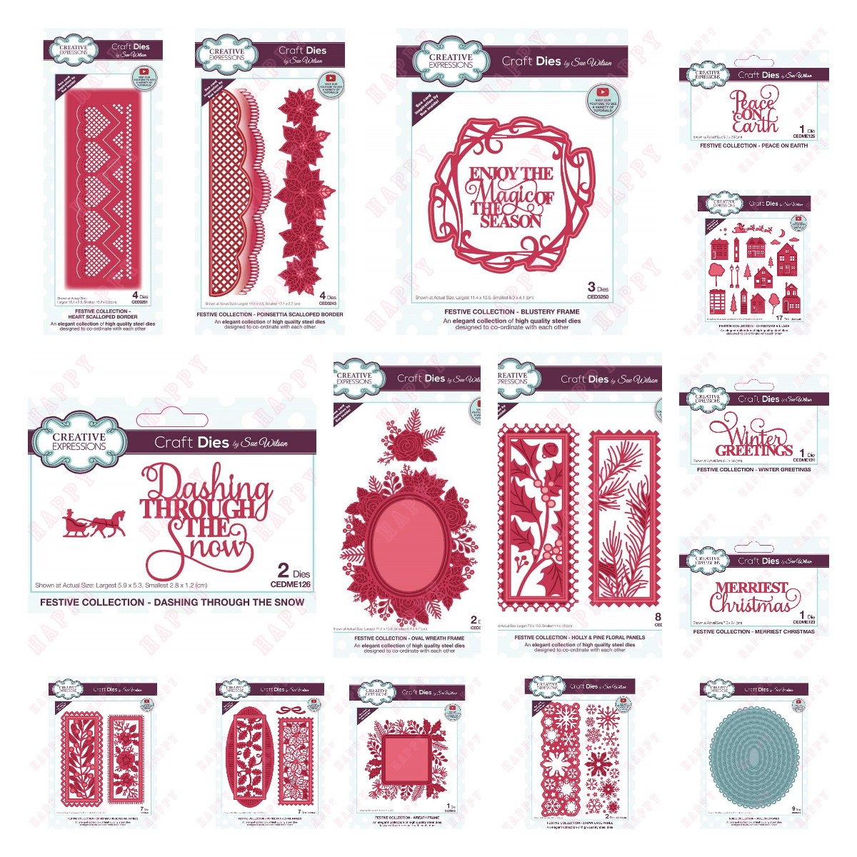 Candle Making Guide - Metall-Stanzformen, Weihnachten, Emotion, Wort, Blumenrahmen, verschiedene