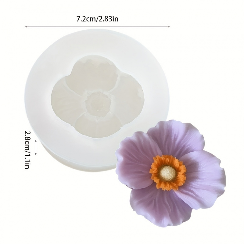 3-Blumen-Silikonform, Silikon- – Candle Making Jug Bewertung und Preis